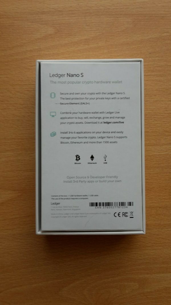Ledger Nano S (Cryptocurrency Hardware Wallet) 4