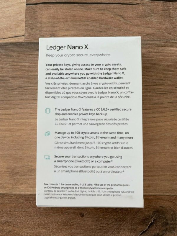 Ledger Nano X Bluetooth Hardware Wallet - Schwarz/Silber OVP - sofort Lieferbar  4