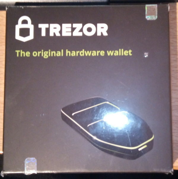 Trezor Hardware Wallet, TREZOR White New, Trezor one, 1