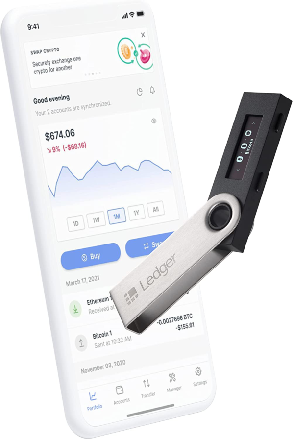 Ledger Nano S – Hardware Wallet Lagern und verwalten Sie Bitcoins, Etherium etc 5