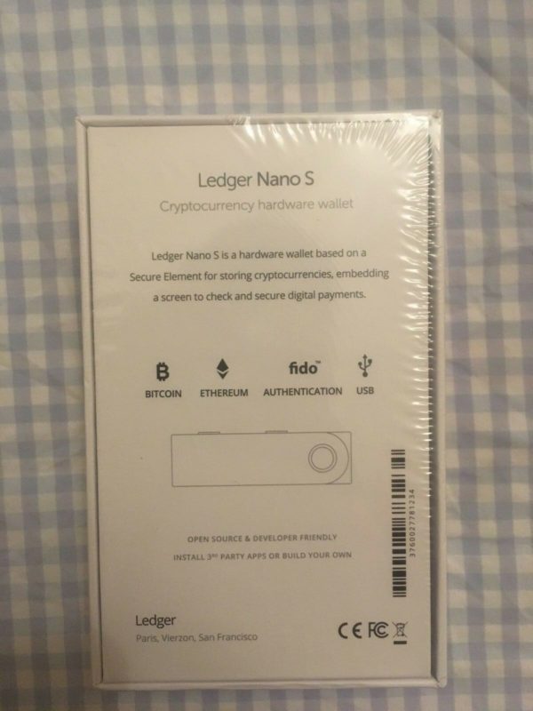 Ledger Nano S Crypto Hardware Wallet (Brand New, Unopened, Original Packaging) 3