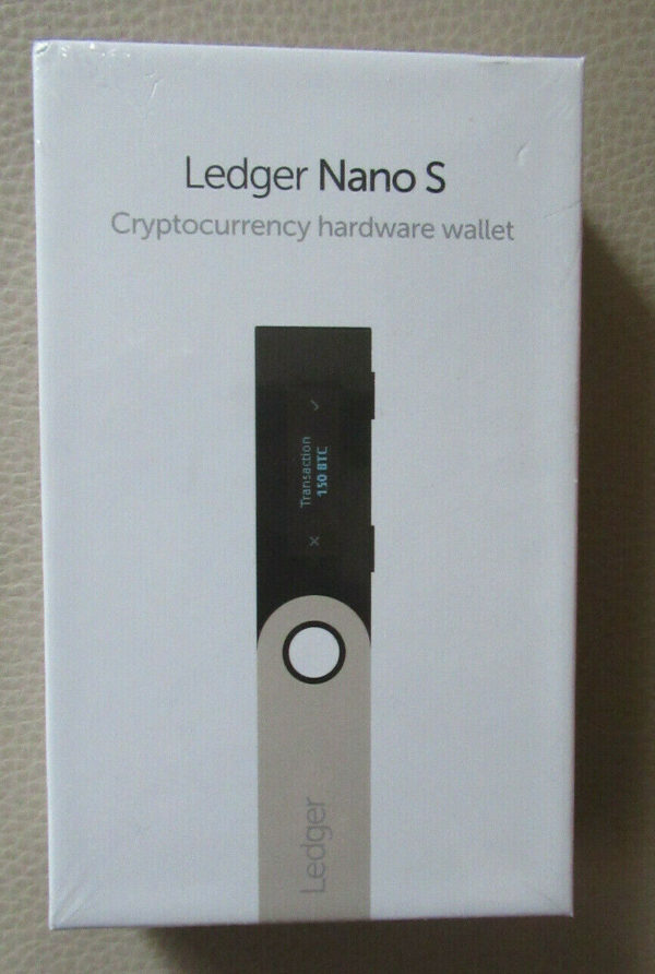 Ledger Nano S , Kryptowährung Hardware Wallet Matte Black NEU ( versiegelt ) 1