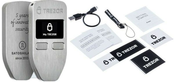 Trezor Metal Crypto Currency Device Wallet - Limited Edition & Receipt - RRP€500 1