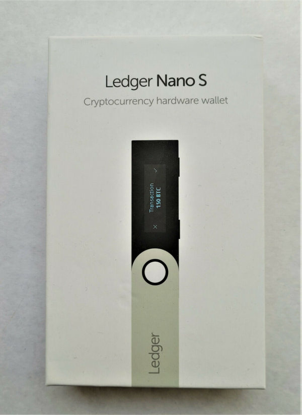 Ledger Nano S Hardware Wallet Krypto Bitcoin Ethereum Schwarz Neuwertig 1